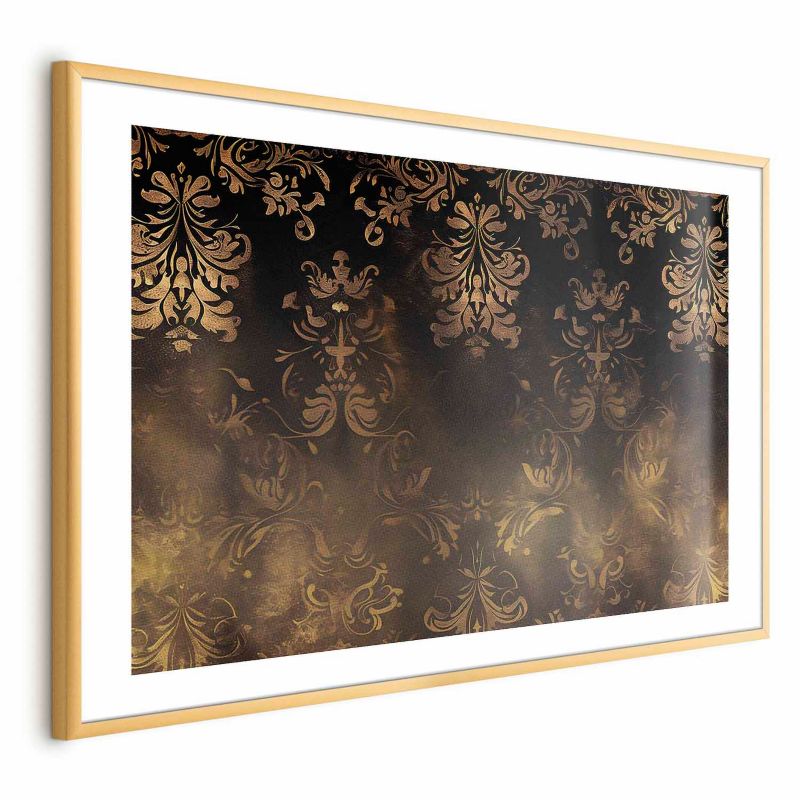 Plakat Artgeist Barokowe wzory 60x40 cm z ramą złotą 1 szt