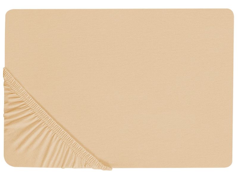 Prześcieradło z gumką Janbu Bawełna 140x200 cm Piaskowy 1 szt.