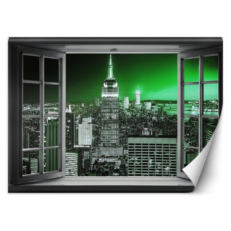 Fototapeta Feeby Widok z okna Miasto Budynki Abstrakcja 150x105 1 szt