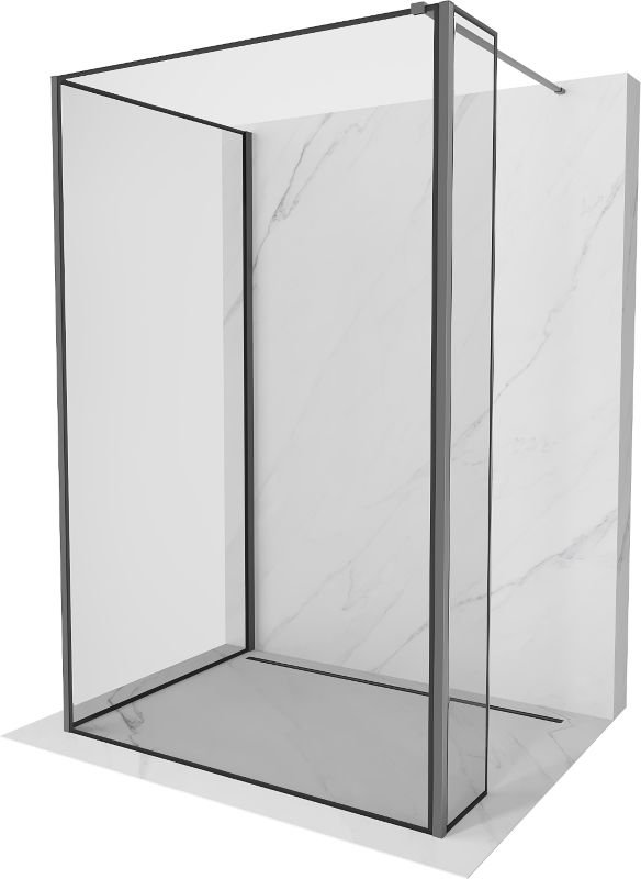 Ścianka prysznicowa Mexen Kioto czarny wzór 120x100x40 cm 800-120-100-221-95-70-0401 szt.