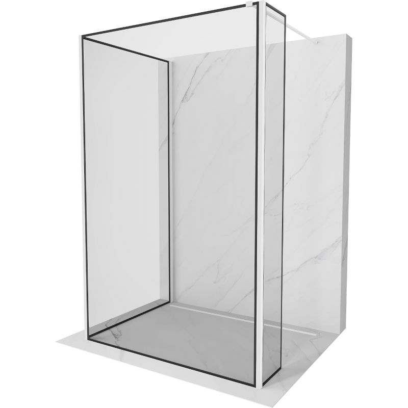 Ścianka prysznicowa Mexen Kioto czarny wzór 140x110x30 cm 800-140-110-221-20-70-030 1 szt.