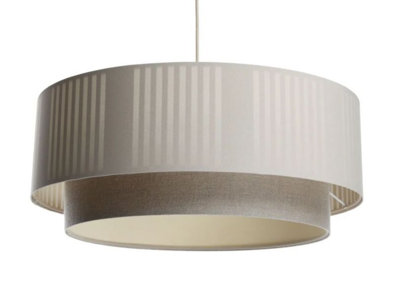 Lampa Bps Koncept wisząca DUO LAMI LINE 60x25 kremowa/beżowa 1 szt
