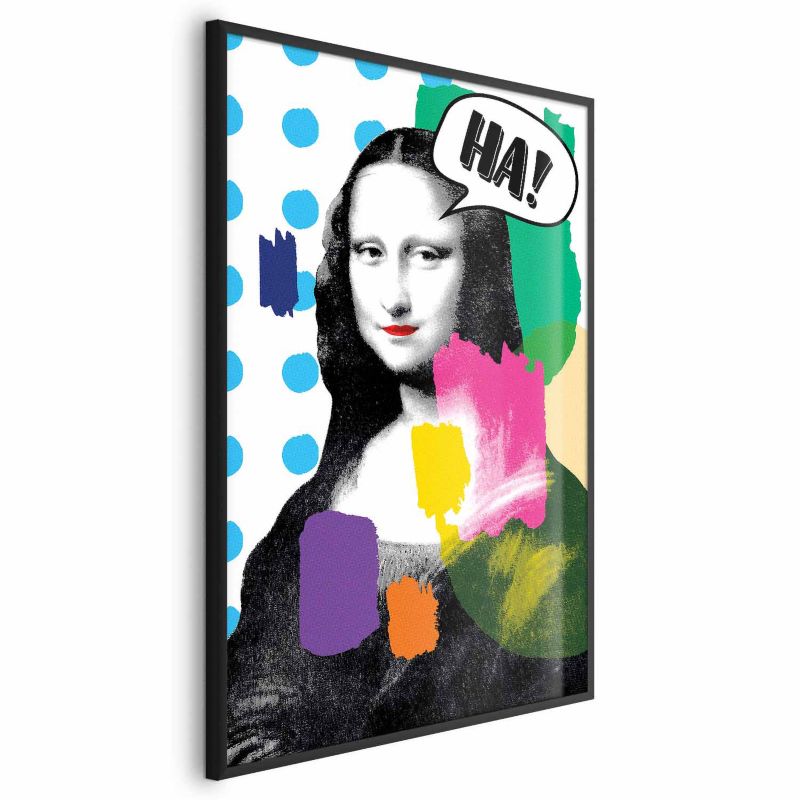 Plakat Artgeist Mona Lisa Pop-art 29,7x42 cm z ramą czarną 1 szt