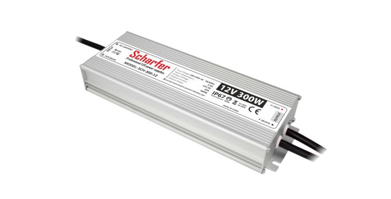 Zasilacz hermetyczny SCHARFER 300W 12V IP67 25A uniwersalny Scharfer SCH-300-12 1 szt.