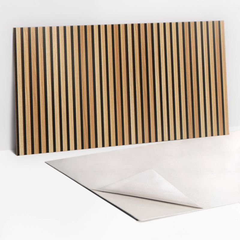 Panel samoprzylepny Tulup Deski drewniane lamele 100x50 cm 1 szt.