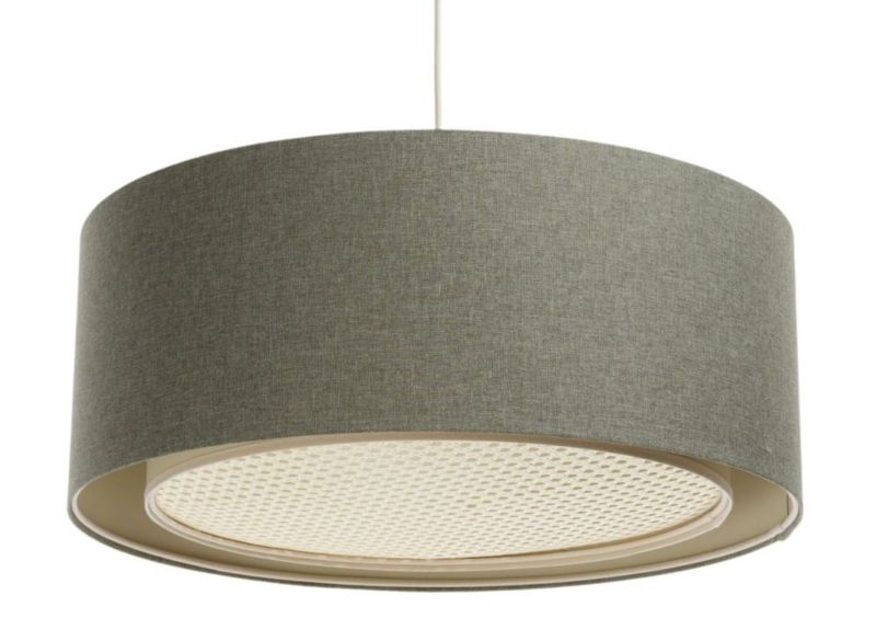 Lampa Bps Koncept wisząca ERUTAN RATTAN 40 zielona 1 szt