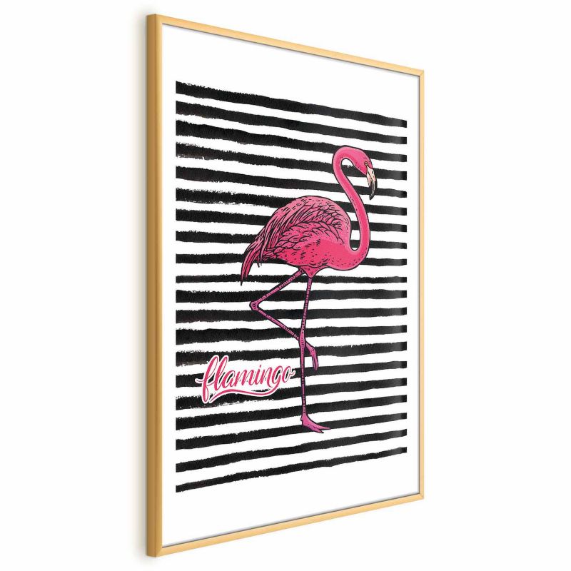 Plakat Artgeist Flaming 21x30 cm z ramą złotą 1 szt