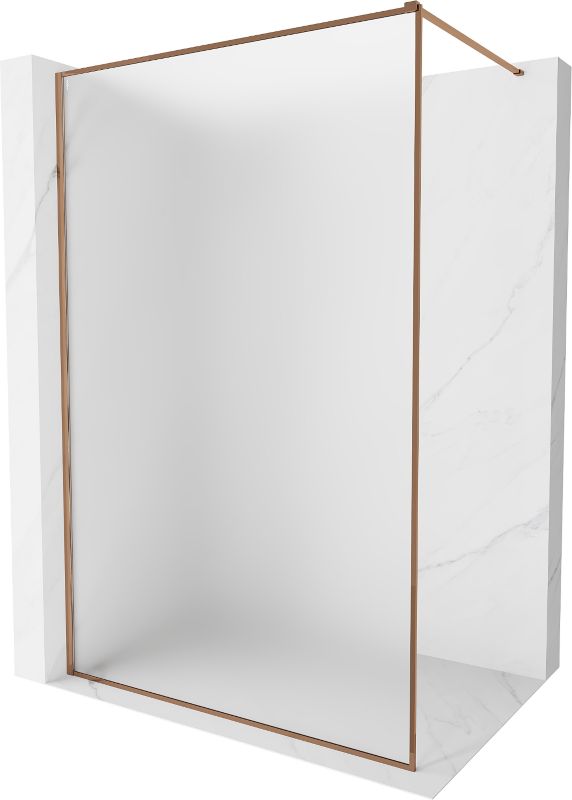 Ścianka prysznicowa Mexen Kioto-XF różowe złoto 90x202 cm 800-090-104-60-30-X1 szt.