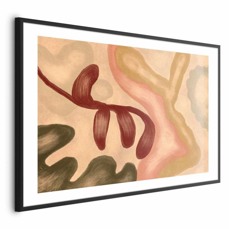 Plakat Artgeist Kolorowe kształty 42x29,7 cm z ramą czarną 1 szt