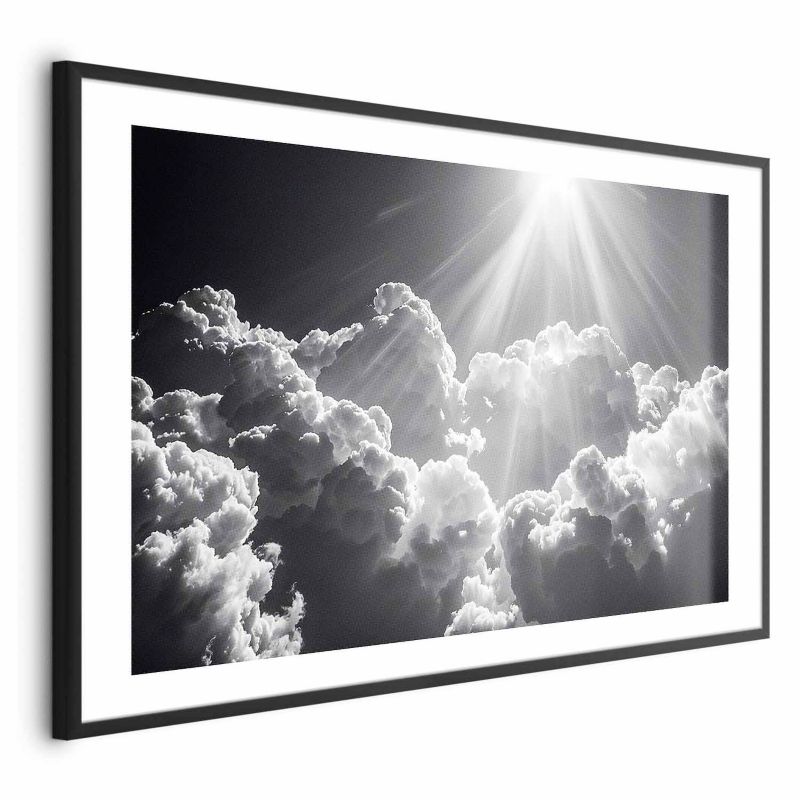 Plakat Artgeist Nadzieja w chmurach 30x21 cm z ramą czarną 1 szt