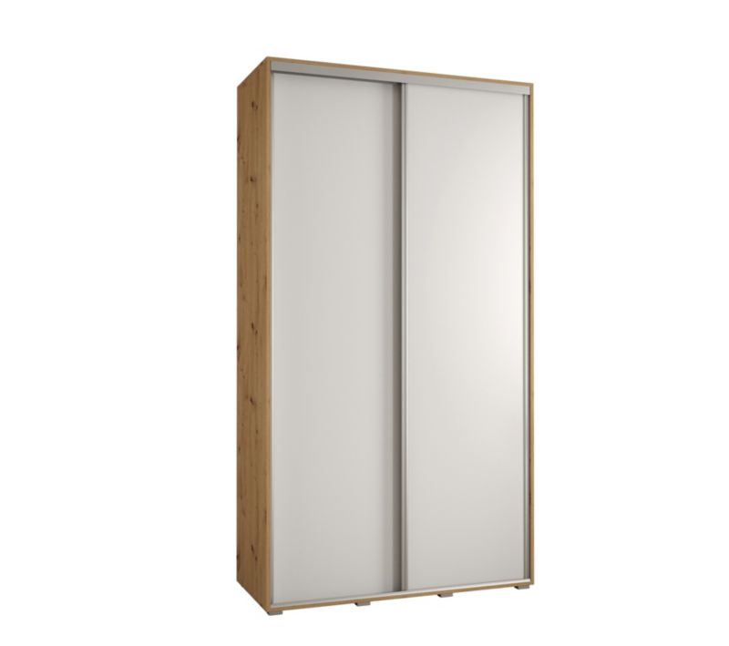 Szafa przesuwna Abiks DAVOS 1 wysoka szer.140cm artisan/biały/srebrny 1szt.