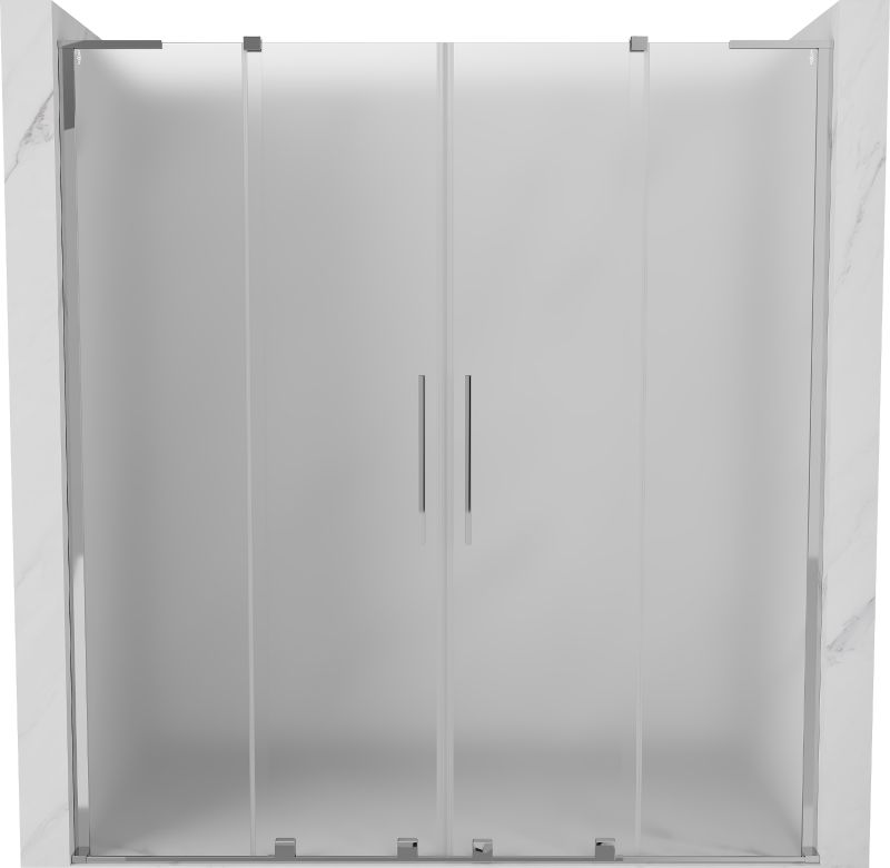 Drzwi prysznicowe Mexen Velar L Duo szron 180 cm chrom 1 szt.