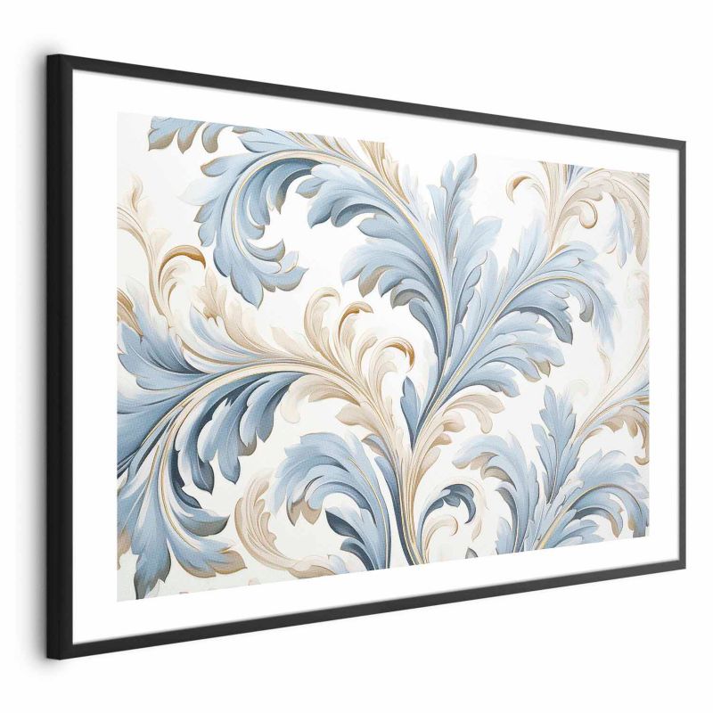 Plakat Artgeist Barokowe pnącze 60x40 cm z ramą czarną 1 szt