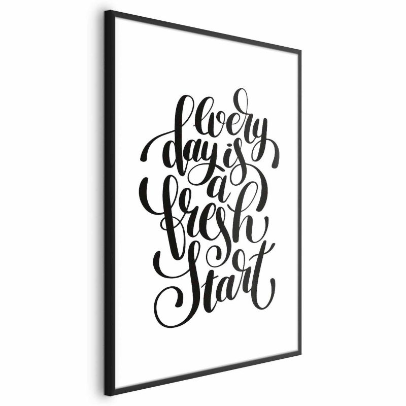Plakat Artgeist Fresh start 60x90 cm z ramą czarną 1 szt