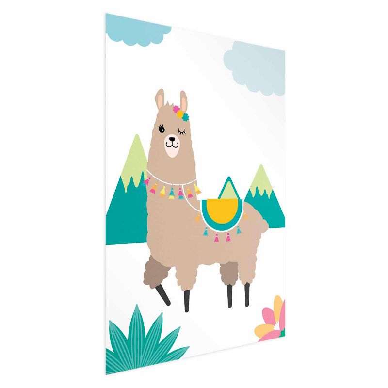 Plakat Artgeist Niezwykła lama 60x90 cm bez ramy 1 szt