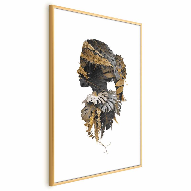 Plakat Artgeist Człowiek dżungli 60x90 cm z ramą złotą 1 szt