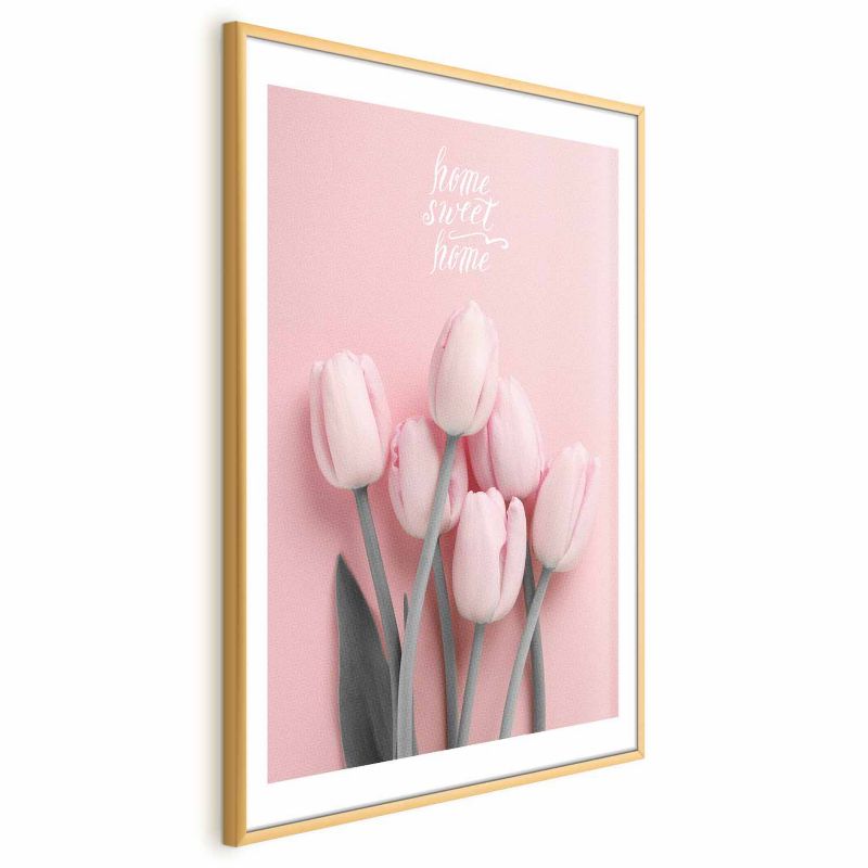 Plakat Artgeist Sześć tulipanów 29,7x42 cm z ramą złotą 1 szt