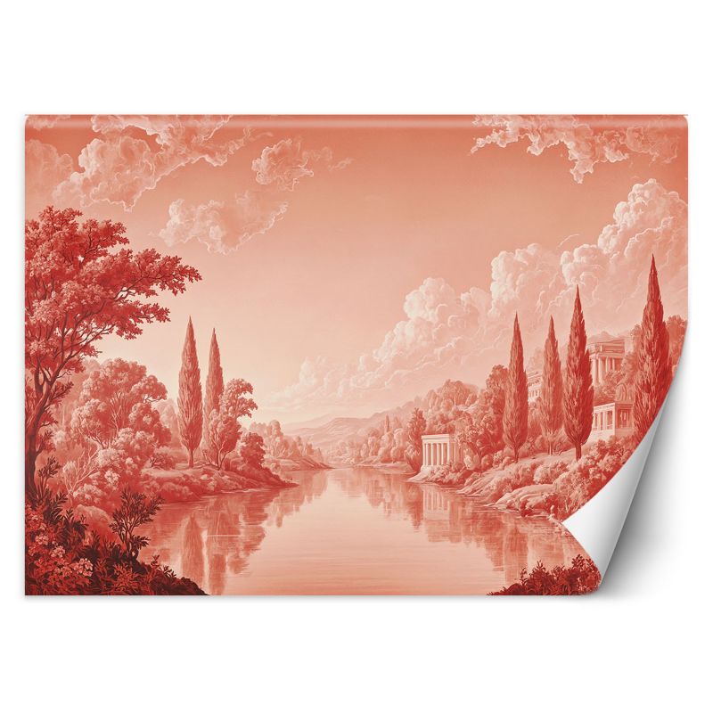 Fototapeta Feeby Czerwony Krajobraz Jezioro 150x105 1 szt