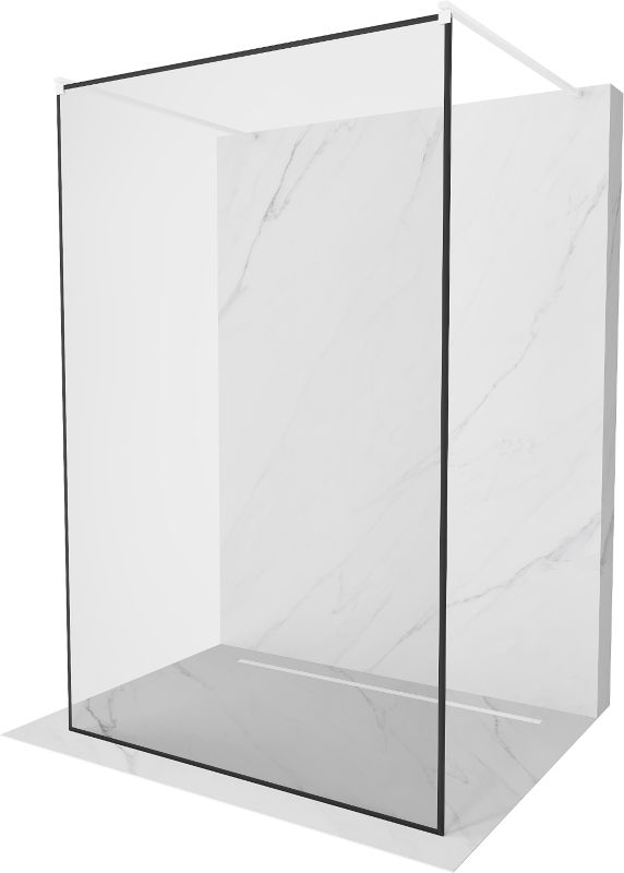 Ścianka prysznicowa Mexen Kioto czarny wzór 120x200 cm 800-120-002-20-70 1 szt.