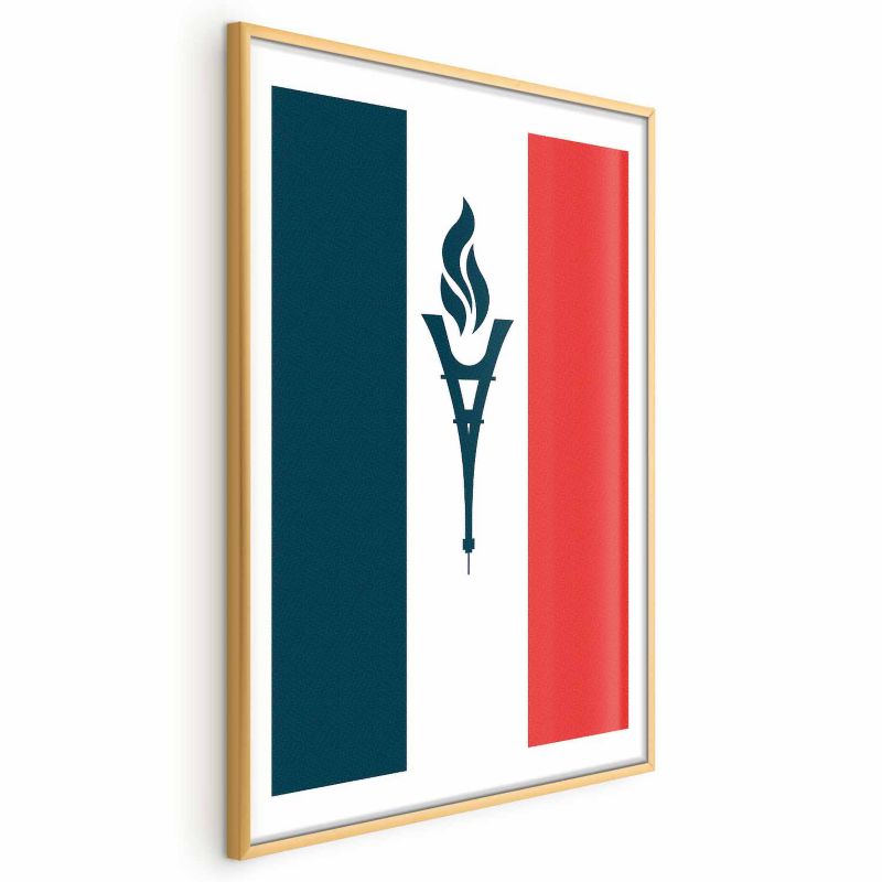 Plakat Artgeist Olimpijska Francja 29,7x42 cm z ramą złotą 1 szt