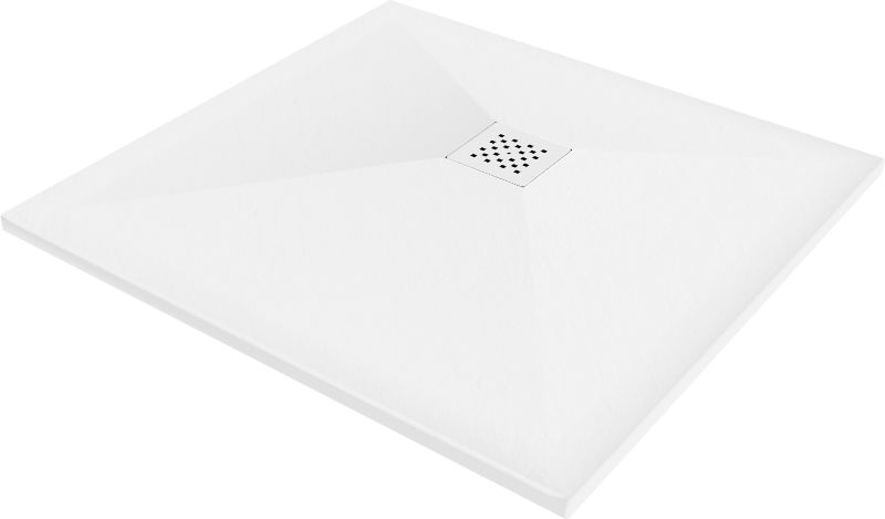 Brodzik kwadratowy Mexen Stone+ biały 70x70 cm 44107070-W 1 szt.