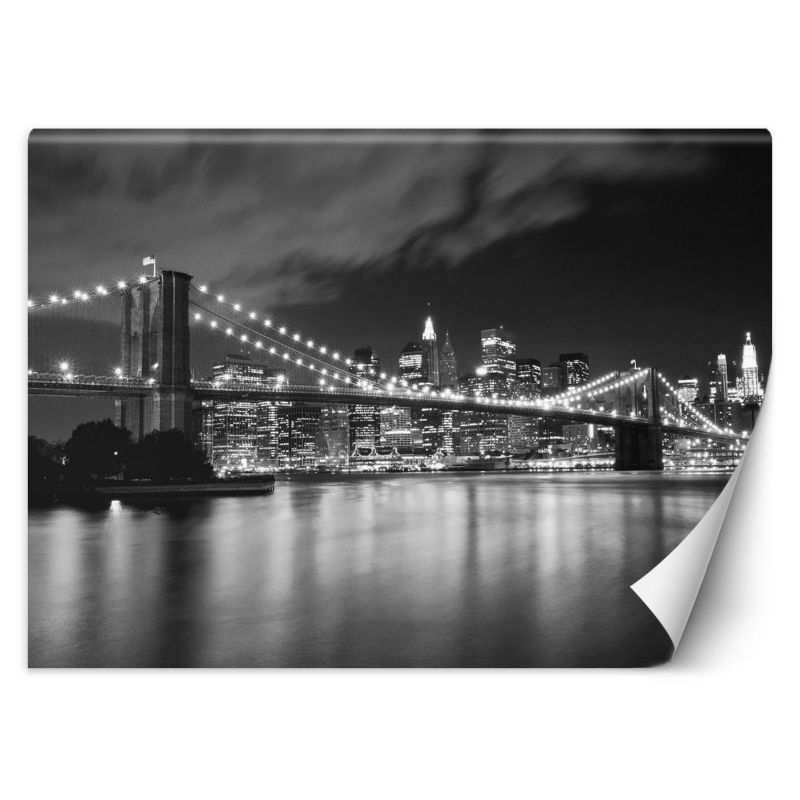 Fototapeta Feeby Most Brookliński nocą Nowy Jork 200x140 1 szt