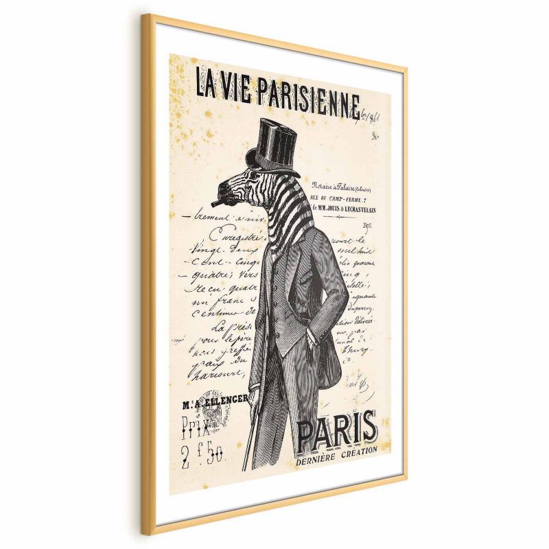 Plakat Artgeist La Vie Parisienne 29,7x42 cm z ramą złotą 1 szt
