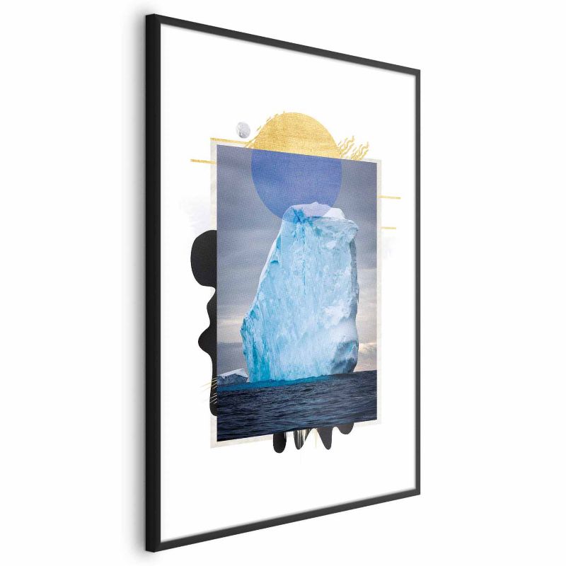 Plakat Artgeist Góra lodowa 21x30 cm z ramą czarną 1 szt