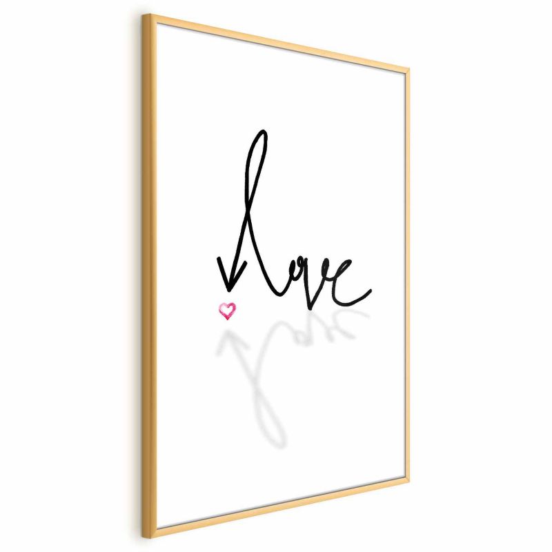 Plakat Artgeist To jest miłość 60x90 cm z ramą złotą 1 szt