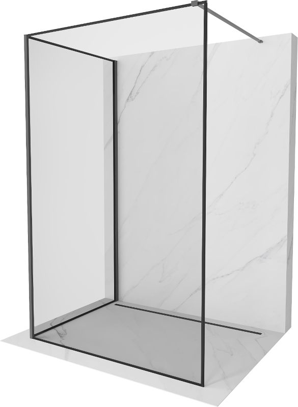 Ścianka prysznicowa Mexen Kioto czarny wzór 100x70 cm 800-100-212-95-70-0701 szt.