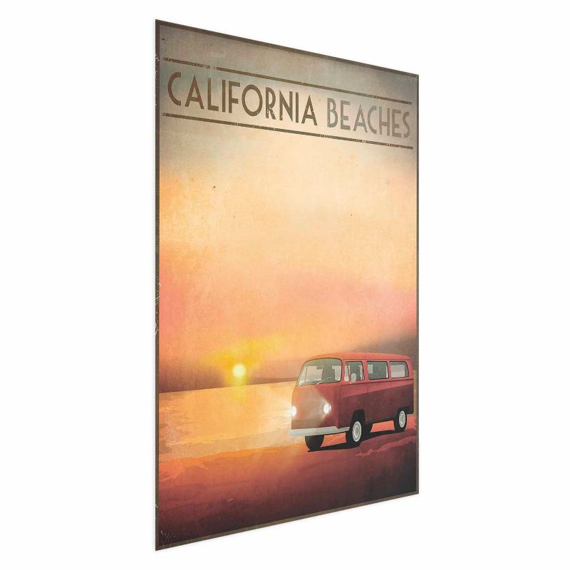 Plakat Artgeist California Beaches 29,7x42 cm bez ramy 1 szt