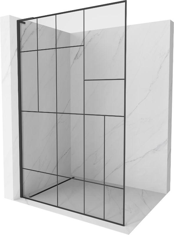 Ścianka prysznicowa Mexen Kioto L czarny wzór 100x200 cm 800-100-103-70-78 1 szt.