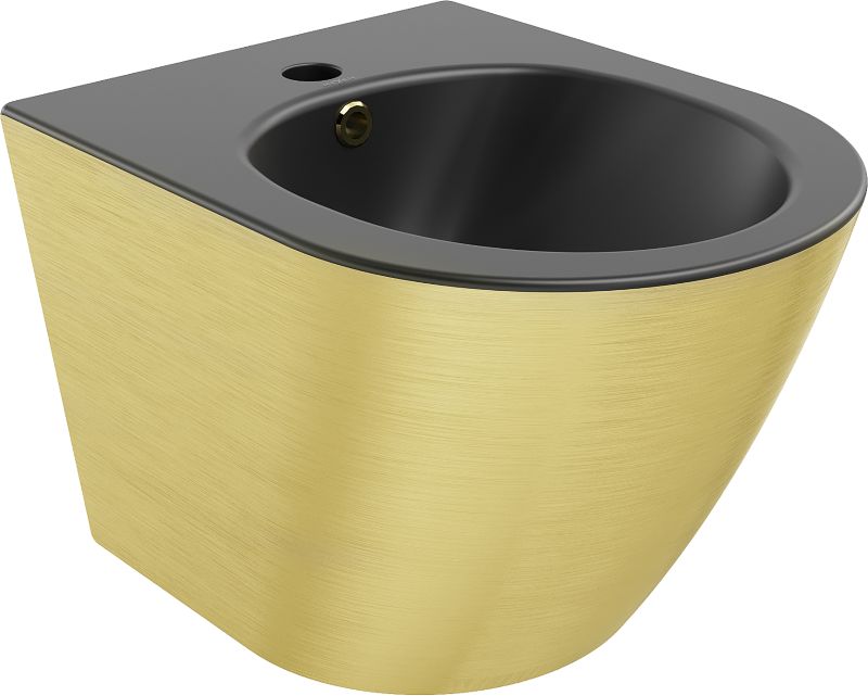 Bidet wiszący Mexen Lena czarny/złoty 48 cm 35224877 1 szt.