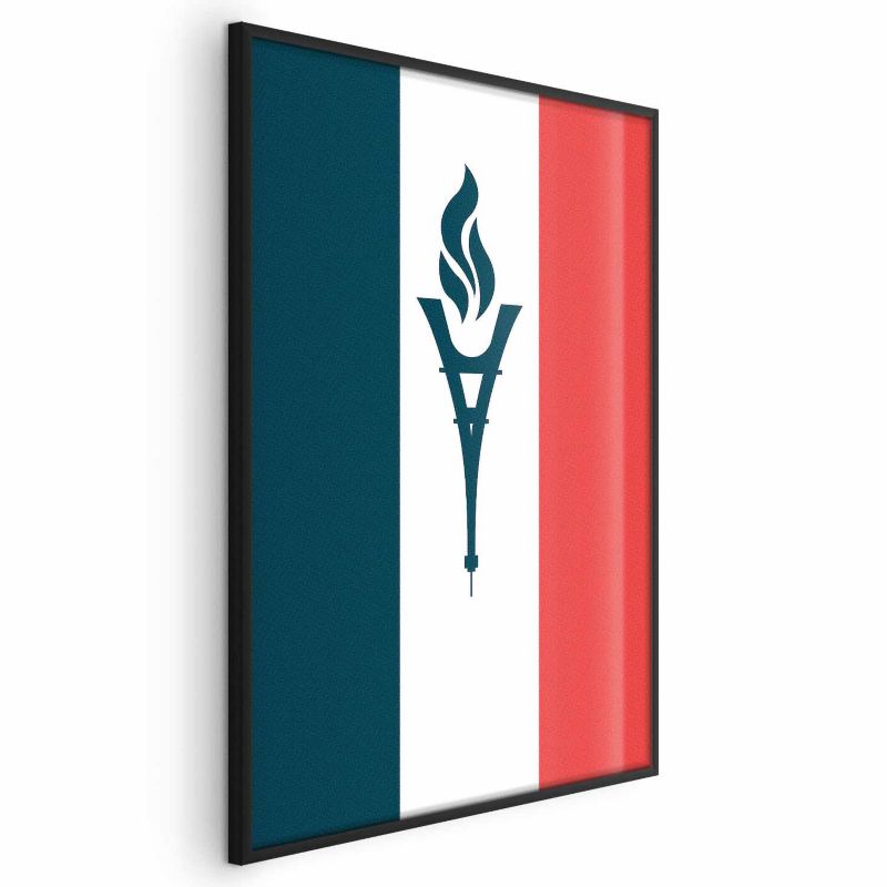 Plakat Artgeist Olimpijska Francja 29,7x42 cm z ramą czarną 1 szt