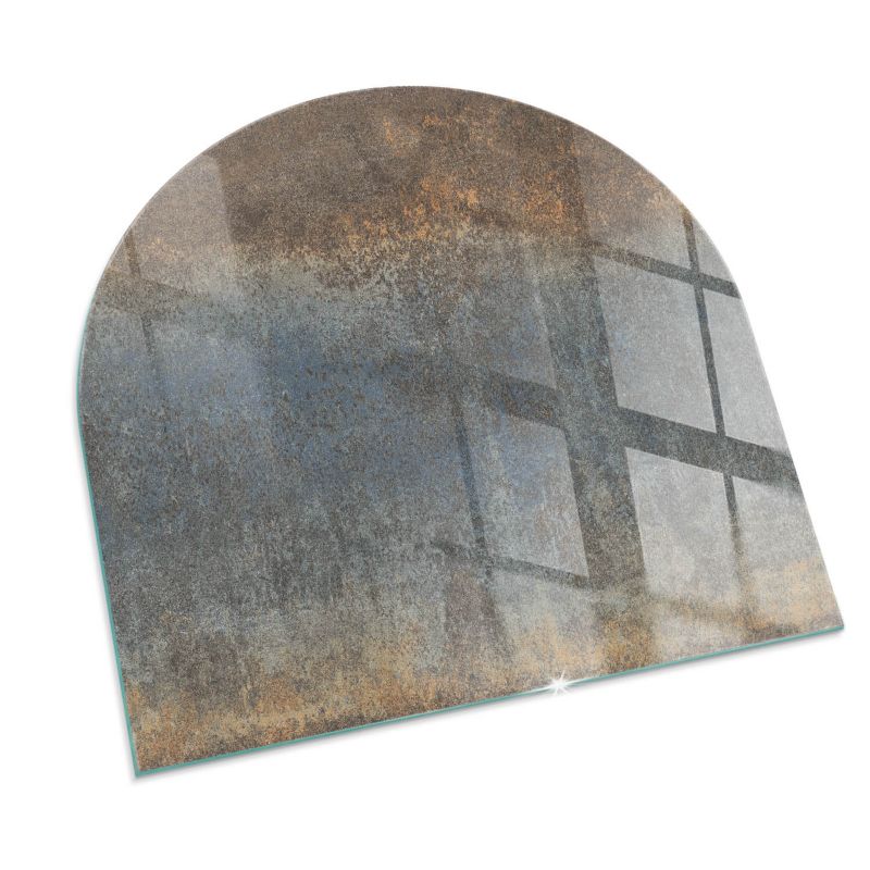 Podkładka szklana półowalna Tulup 100x100 cm Abstrakcyjny teksturowy wzór 1 szt.