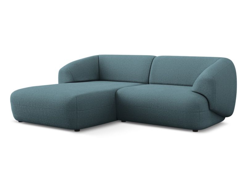 Narożnik lewostronny Makamii Moana z tkaniną boucle 230x98 cm jeans 1 szt.
