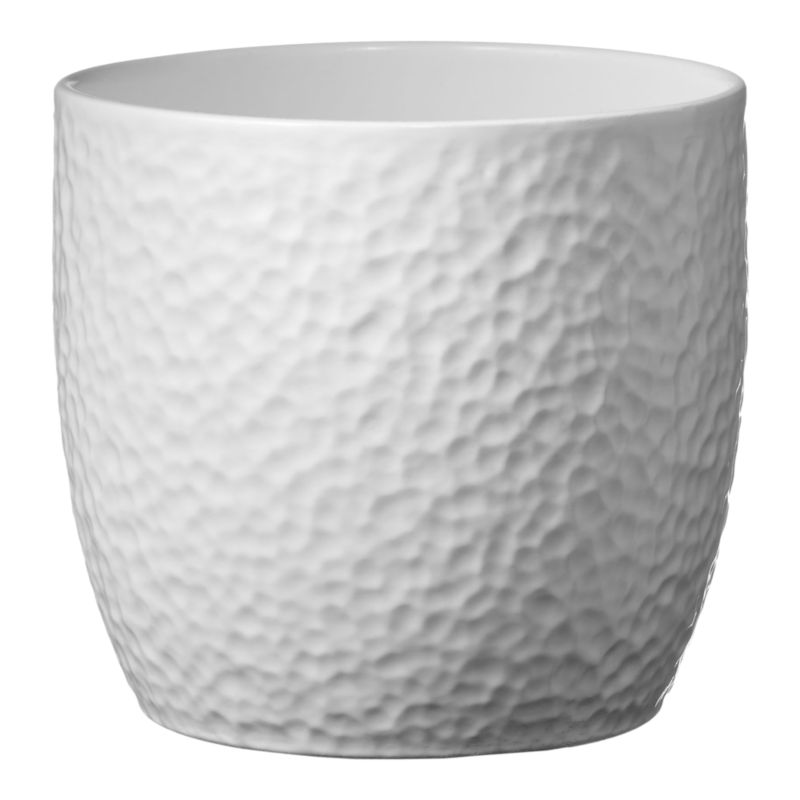 Osłonka doniczki Verve Boston biała 21 cm