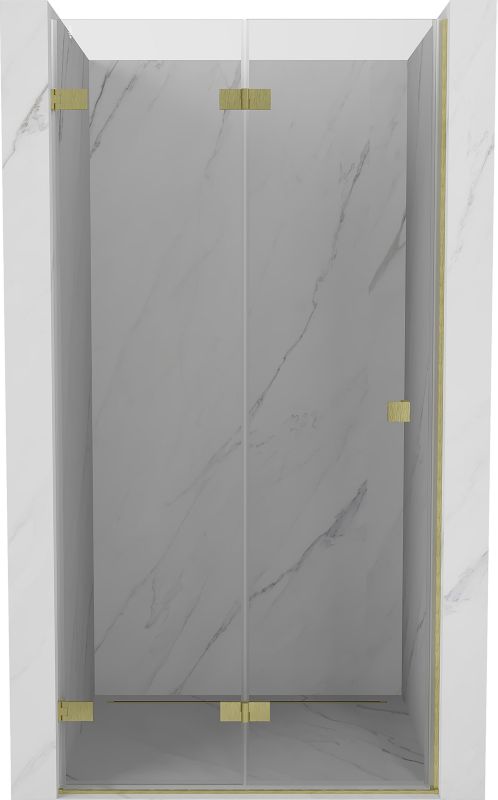 Drzwi prysznicowe składane Mexen Lunar-F złote szczotkowane 60x200 cm 1 szt.