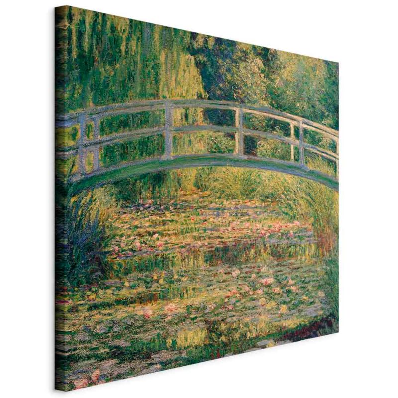 Obraz Artgeist Mostek w Giverny 80 x 80 cm płótno włoskie 1 szt