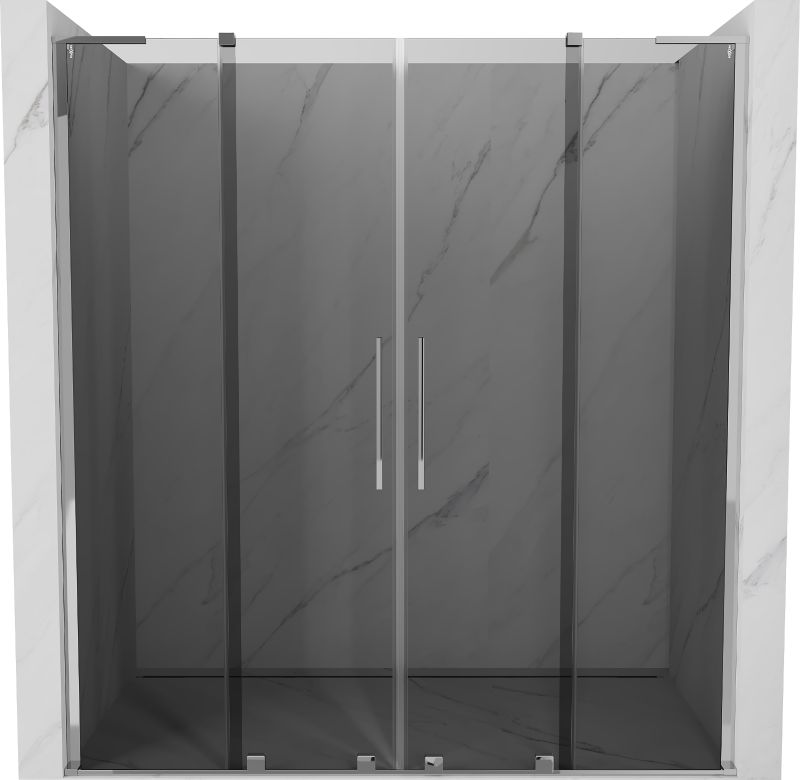 Drzwi prysznicowe przesuwne Mexen Velar L grafit 200 cm 1 szt.