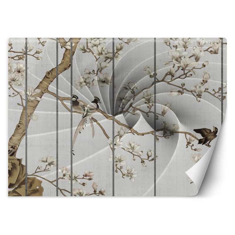Fototapeta Feeby Ptaki na gałęzi 3D 150x105 1 szt
