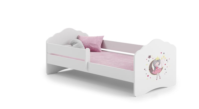 Łożko dziecięce Kobi FALA z barierką 160x80 Śpiąca księżniczka 1 szt.