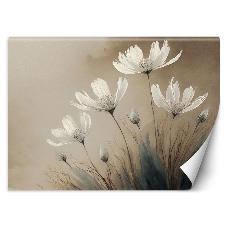 Fototapeta Feeby Białe kwiaty Abstrakcja 100x70 1 szt