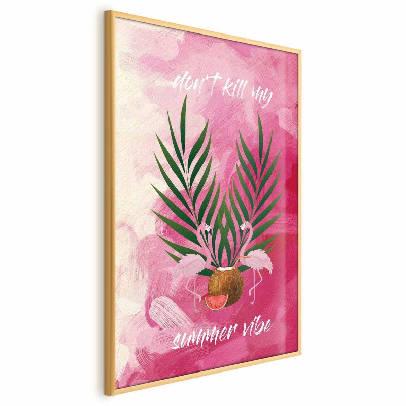 Plakat Artgeist Summer Vibe 60x90 cm z ramą złotą 1 szt