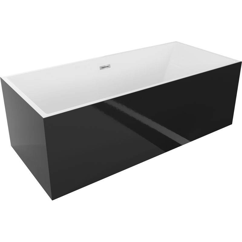 Wanna wolnostojąca Mexen Vigo biały czarny 178,5x80 cm 51251788075-01 1 szt.