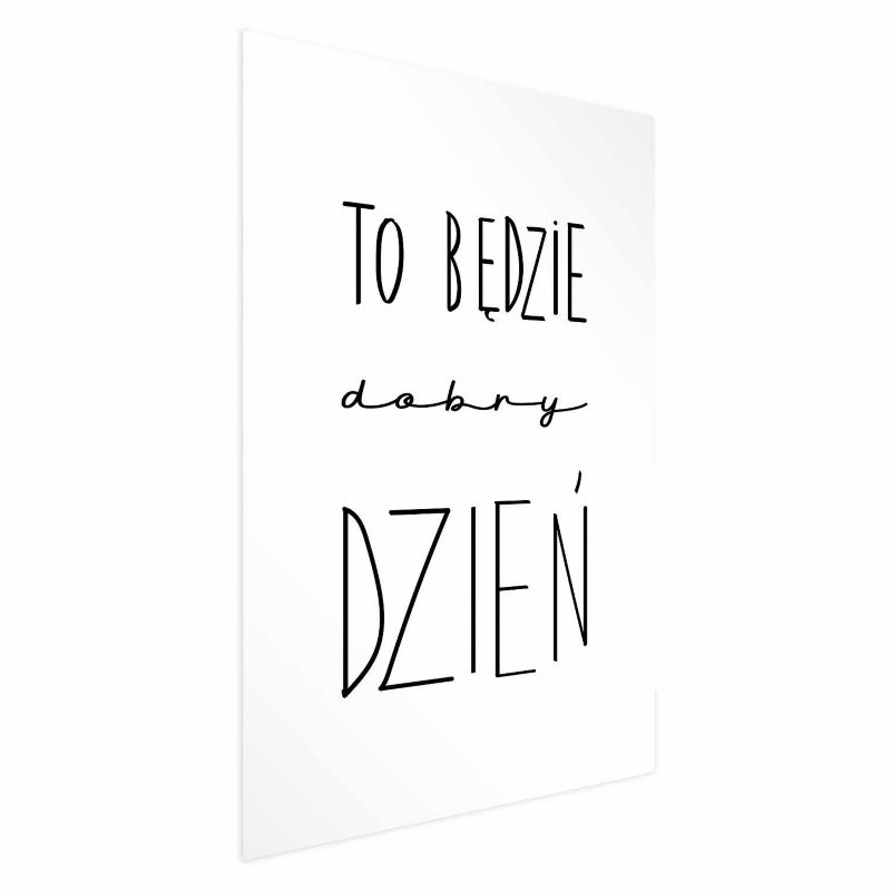 Plakat Artgeist Dobry dzień 21x30 cm bez ramy 1 szt