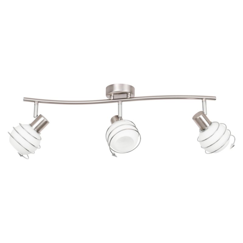 Lampa Sufitowa SPOT Light 3xE14 Max.40W Kompozycja Satyny i Bieli w Klasycznym Stylu, Polski Producent, 1 szt.