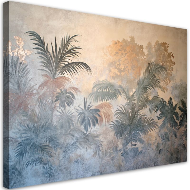 Obraz do salonu sypialni Feeby Rośliny Palmy Vintage 100x70 cm 1szt