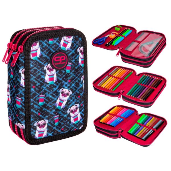 Coolpack Piórnik potrójny Jumper 3 z wyposażeniem DOGS TO GO