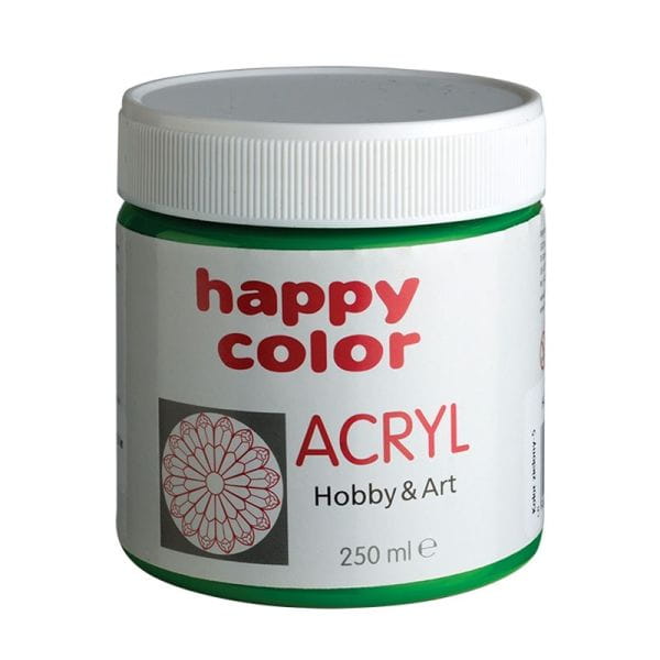 Farba akrylowa 250 ml, zielony, Happy Color
